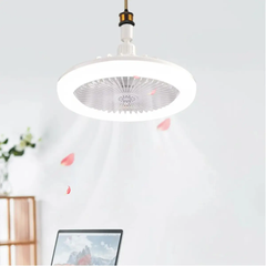 Лампа - вентилятор в патрон+пульт LED AROMATHERAPY FAN LIGHT CHP-008 RGB 2835RGB