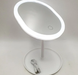 Зеркало овальное с LED подсветкой для макияжа (Белое) | Косметическое зеркало, Белый