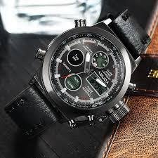Наручные мужские армейские часы Amst Watch Черные