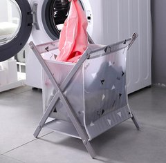 Складная корзина для белья Laundry Storage Basket (серый)