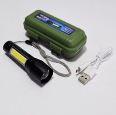 Компактный мощный аккумуляторный LED фонарик USB COP BL-511 (1000329-Black-BL)