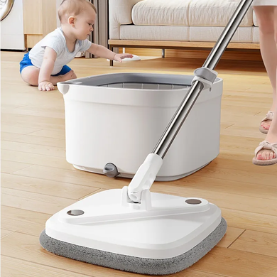 Комплект для прибирання швабра з відром для миття підлоги Mop with bucket K10