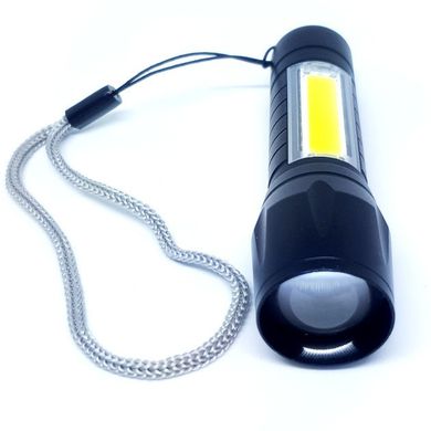 Компактный мощный аккумуляторный LED фонарик USB COP BL-511 (1000329-Black-BL), Черный