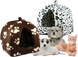Мягкая флисовая лежанка-домик для кошек и собак универсальная складная Pet Hut