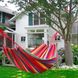 Гамак двухместный подвесной из ткани 200х80 см с чехлом и креплениями для дома дачи сада Seagard, Разноцветный