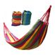 Гамак двомісний підвісний з тканини 200х80 см з чохлом та кріпленнями для будинку дачі саду Seagard, Разноцветный