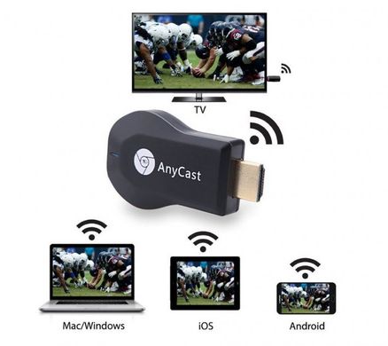 Медиаплеер Miracast AnyCast M2 Plus HDMI c встроенным Wi-Fi модулем, Черный