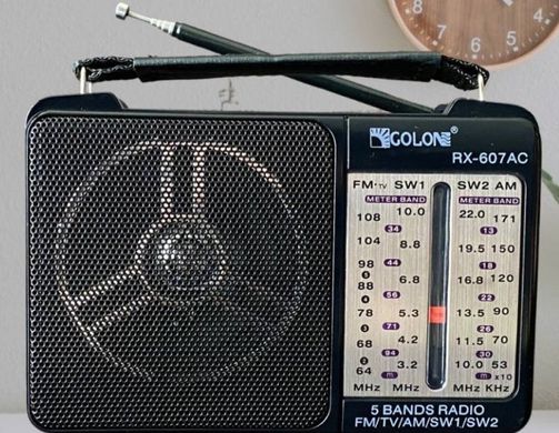 Радіоприймач практичний Golon RX-607AC, Черный
