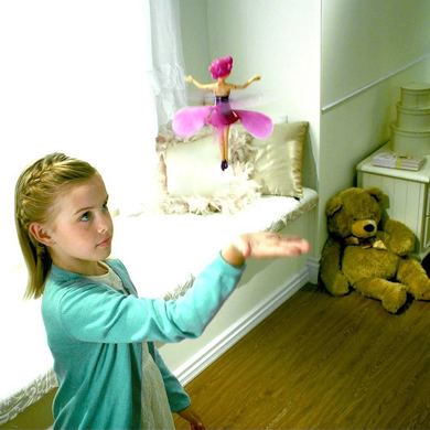 Летающая фея Smart kids Fairy Flying Ball Интерактивная кукла с подставкой, Розовый