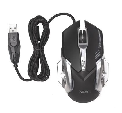 Комплект игровой 2 в 1 клавиатура и мышь Hoco GM12 Light and Shadow RGB gaming (RGB подсветка) USB ПВХ - Черный, Черный