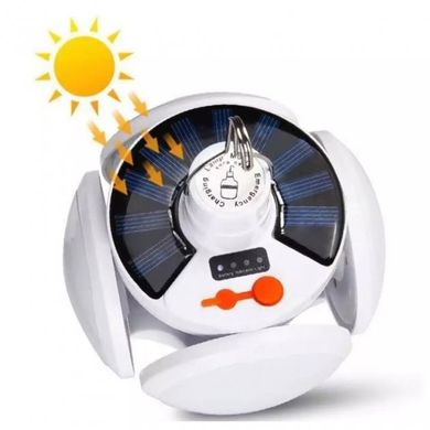 Подвесная лампа для кемпинга и отдыха Magic Cool Camping Light на аккумуляторе с солнечной панелью с крючком, Белый