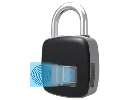 Умный биометрический замок с сканером отпечатка пальца Security Fingerprint Lock P3 Black, Черный