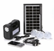 Портативный светодиодный фонарь станция на солнечной батарее Power Bank 8017-3, Черный