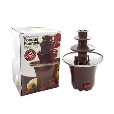 Фонтан шоколадний Фондю Mini Chocolate Fondue Fountain, Коричневий