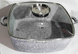 Котел із алюмінію UNIQUE UN-5204 (2,4 л, 20 см, квадратний, з кришкою, гранітний), Алюминиевый