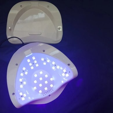 LED+UV Лампа настільна для манікюру SUN X, 54 Вт, Білий