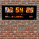 Настенные электронные часы с LED подсветкой UKC-3615 (36х15х2,5 см) Светодиодные цифровые часы с будильником, датой и градусником для дома, Черный