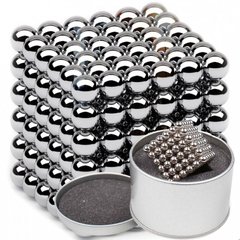Неокуб Оригинал Neocube Silver 216 шариков 5мм в боксе серебристый, Серебристый