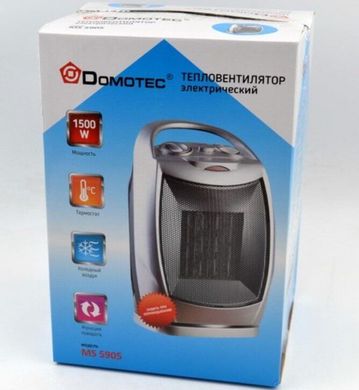 Тепловентилятор Domotec Heater MS-5905 Обогреватель, серый
