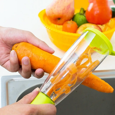 Удобный кухонный нож с контейнером для чистки овощей Peeler