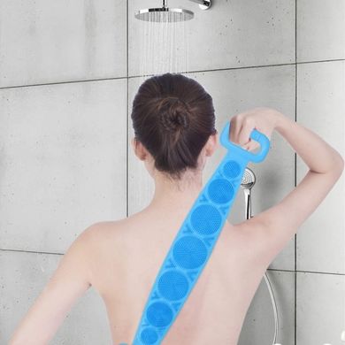 Двухсторонняя силиконовая мочалка-массажер для тела Silica Gel Bath towel, Разные цвета