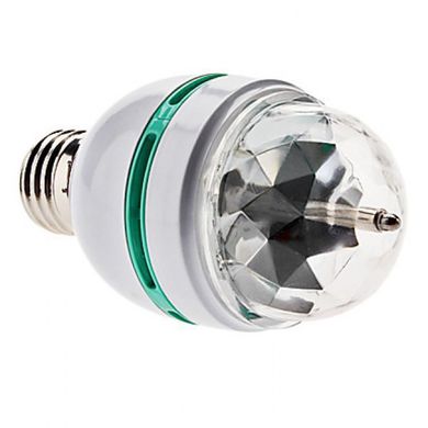 Диско Світлодіодна лампа з патроном, що обертається E27, Білий