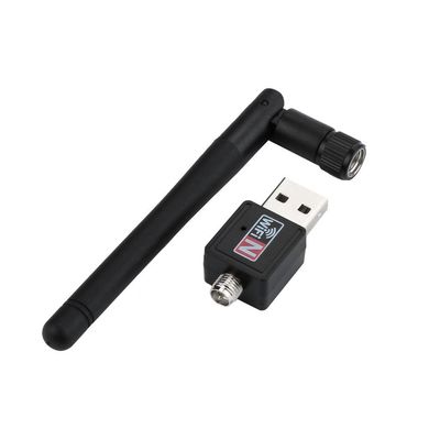 Wi Fi USB сетевой беспроводной адаптер Realtek 8192eus, сетевая карта антенна 300mbps 5dB Вайфай, Черный