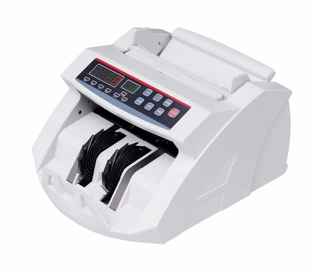 Машинка для рахунку грошей Bill Counter 2089/7089 з детектором UV та виносним дисплеєм, Білий