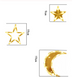 Гирлянда светодиодная штора Звезда и месяц 2.5 метра 138LED 12 звезд 220В