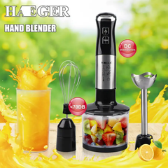 Блендер универсальный погружной с насадками и чашей 4в1 Haeger HG-281 блендер с измельчителем продуктов