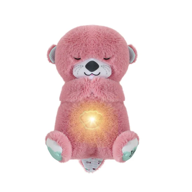 Дихаюча плюшева іграшка видра зі світлом та звуком