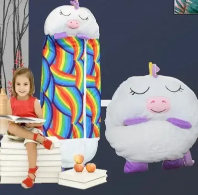 Спальный детский мешок Sleeping Bag | Спальник подушка | Игрушка слипик, Разноцветный