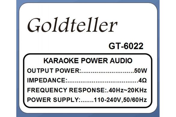 Акустическая система Goldteller GT-6068