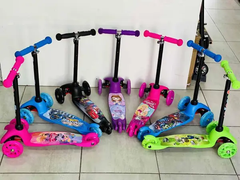 Самокат Scooter MINI с подсветкой колес для девочки и мальчика до 45 кг
