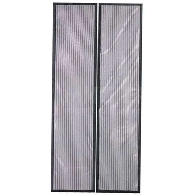 Антимоскітна сітка на магнітах Magic Mesh 210х100 см / Москитна штора на двері / Захисна шторка від комарів, Черный