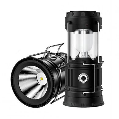 Кемпінговий акумуляторний ліхтар XF-5800T, 6+1 LED, сонячна панель, USB, Разные цвета