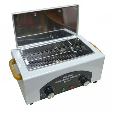 Професійна сухожарова шафа СН-360Т стерилізатор для манікюрних інструментів сухожар, Білий
