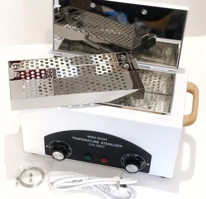 Профессиональный сухожаровой шкаф СН-360Т стерилизатор для маникюрных инструментов сухожар, Белый