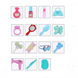 Детский игровой набор для девочки "Салон красоты" в чемоданчике Happy Dresser, 13 предметов, набор стилиста, Розовый