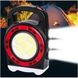 Фонарь Кемпинговый переносной Hurry-Bolt HB-6678C многофункциональный с солнечной панелью + power bank, Черно-красный
