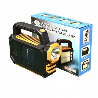 Фонарь-прожектор 2в1 аккумуляторный 2800 мАч, с USB-зарядкой и PowerBank, HS-8029, Черный