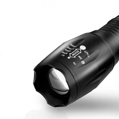 Фонарь тактический карманный LED Bailong Police BL-1831 (Cree XM-L-T6, 1000 люмен, 5 режимов, 1х18650), Черный