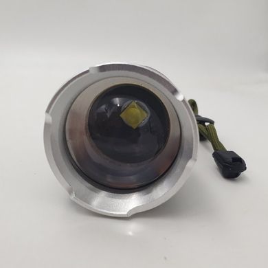 Фонарик аккумуляторный ручной металлический фонарь с зумом BL-531-P90, Черный