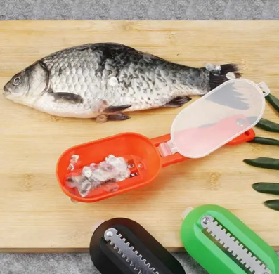 Рыбочистка | Нож скребок для чистки рыбы Fish Scales Wiper Cleaning, Разноцветный