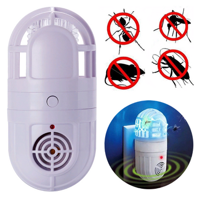 Ночник, ультразвуковой отпугиватель насекомых Atomic Zapper, лампа от комаров, ловушка для насекомых, защита от грызунов.