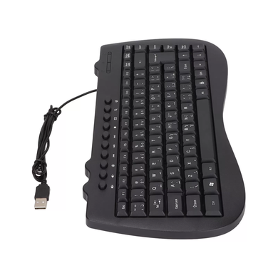 Клавиатура KEYBOARD MINI KP-988 (K-1000) | Компьютерная клавиатура usb | Проводная мини-клавиатура, Черный