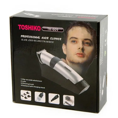 Машинка для стрижки волос Toshiko TK-609, Триммер для волос 609, Черный
