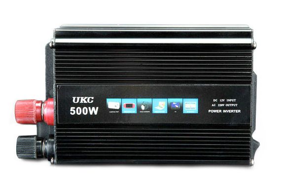 Инвертор с зарядкой, преобразователь напряжения AC/DC 500W SSK, Черный