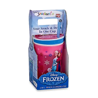 Кухоль непроливайка Frozen Disney | дитячий склянку - контейнер із трубочкою, Разноцветный