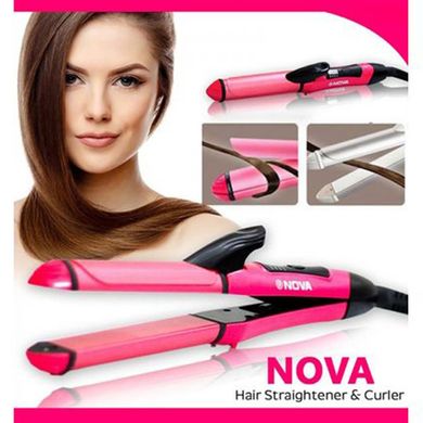 Плойка-утюжок для волос Nova 2in 1 Beauty Set NHC-2009 Распродажа